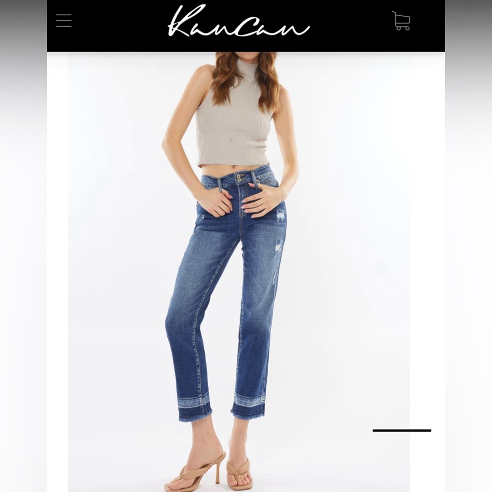KanCan “Georgia” High Rise Slim Straight jeans-new